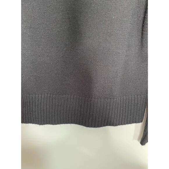 Vtg Y2K Fashion Bug Pullover Sweater  V Neck Long Sleeve‎ Black Dark Academia L - Picture 6 of 10